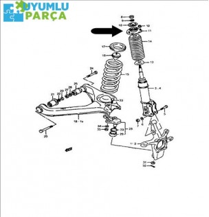SUZUKİ VİTARA AMORTİSÖR TAKOZU ÖN SAG 1988 -- 2001