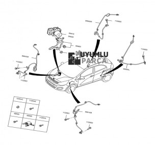 KİA RİO ABS SENSÖRÜ ÖN SAĞ 2012 -- 2015