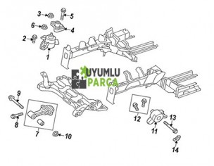 HYUNDAİ ELANTRA MOTOR TAKOZU 2011 -- 2015