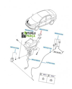 HYUNDAİ BLUE SİLECEK SU DEPOSU 2012 -- 2015