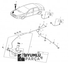 KİA CERATO SİLECEK SU DEPOSU 2004 -- 2006