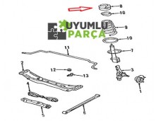 KİA SEPHİA AMORTİSÖR TAKOZU ARKA SOL 1996 -- 1998