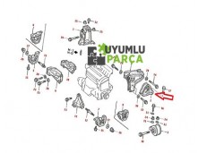 HONDA EURO CİVİC MOTOR TAKOZU ARKA 1996 -- 2001