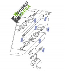 NİSSAN NOTE AKS SAG KOMPLE 2006 -- 2010