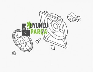 HYUNDAİ SANTAFE RADYATÖR FANI 2006 -- 2011