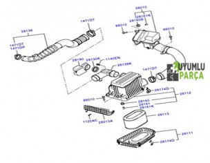 HYUNDAİ H100 HAVA FİLTRE KAZANI 2005 -- 2011