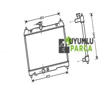 TOYOTA YARİS SU RADYATÖR 1999 -- 2001