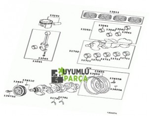 TOYOTA AURİS KRANK MİLİ 2006 -- 2009 DİZEL