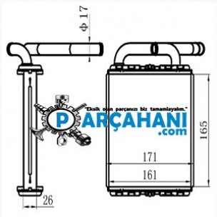 HYUNDAİ H100 KALORİFER PETEĞİ 2004 - 2008 KLİMALI