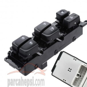 Hyundai Sonata Ön Sol Cam Düğmesi Cam Kumanda Paneli 2005-2009 (93570-3K310QS / 935703K310QS)