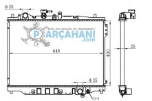 MAZDA 626 SU RADYATÖRÜ 1989 - 1992