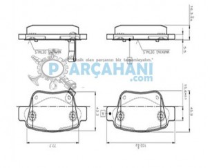 TOYOTA AVENSİS BALATA ARKA 2002 - 2006