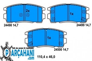 CHEVROLET CAPTİVA BALATA ARKA 2012 - 2014