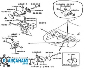 MİTSUBİSHİ CARİSMA ŞANZIMAN TAKOZU 1996 - 2000