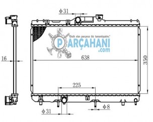 TOYOTA COROLLA SU RADYATÖRÜ OTOMATİK 1995 - 1998