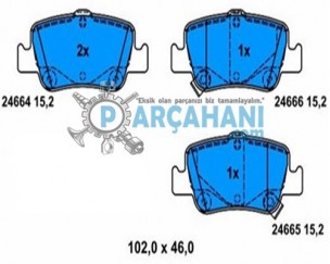 TOYOTA COROLLA BALATA ARKA DİZEL 2007 - 2012
