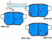TOYOTA YARİS BALATA ARKA 2006 - 2010