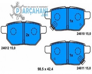 TOYOTA YARİS BALATA ARKA 2006 - 2010