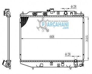 HONDA CİVİC SU RADYATÖRÜ 1988 - 1991 