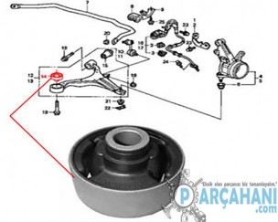 HONDA CİVİC SALINCAK BURCU ARKA 2001 - 2006