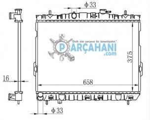 HYUNDAİ ELANTRA SU RADYATÖRÜ 2000 - 2006