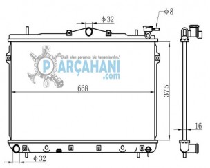 HYUNDAİ ELANTRA SU RADYATÖRÜ 1998 - 2001
