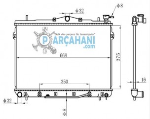 HYUNDAİ ELANTRA SU RADYATÖRÜ OTOMATİK 1996 - 1998