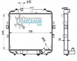 HYUNDAİ H100 KAMYONET SU RADYATÖRÜ 2005 - 2011