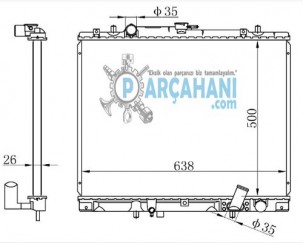 MİSUBİSHİ L200 SU RADYATÖRÜ 2002 - 2005