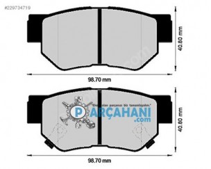 KİA SPORTAGE BALATA ARKA 2005 - 2010