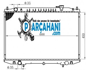 NİSSAN SKYSTAR SU RADYATÖRÜ 2003 - 2008