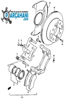 SUZUKİ SWİFT FREN DİSKİ ÖN 1989 - 1996