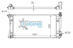 TOYOTA AVENSİS SU RADYATÖRÜ 2002 - 2006