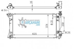 TOYOTA AVENSİS SU RADYATÖRÜ OTOMATİK 2000 - 2001