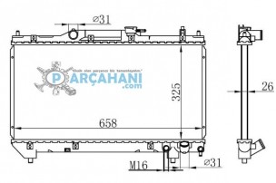 TOYOTA AVENSİS SU RADYATÖRÜ 2000 - 2001