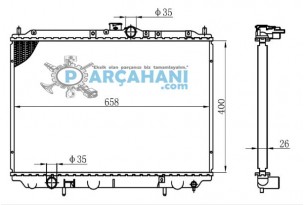 MİTSUBİSHİ CARİSMA SU RADYATÖRÜ 1996 - 2000