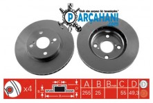 TOYOTA COROLLA FREN DİSKİ ÖN 2002 - 2007