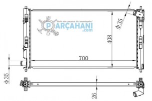 MİTSUBİSHİ LANCER SU RADYATÖRÜ 2008 - 2012